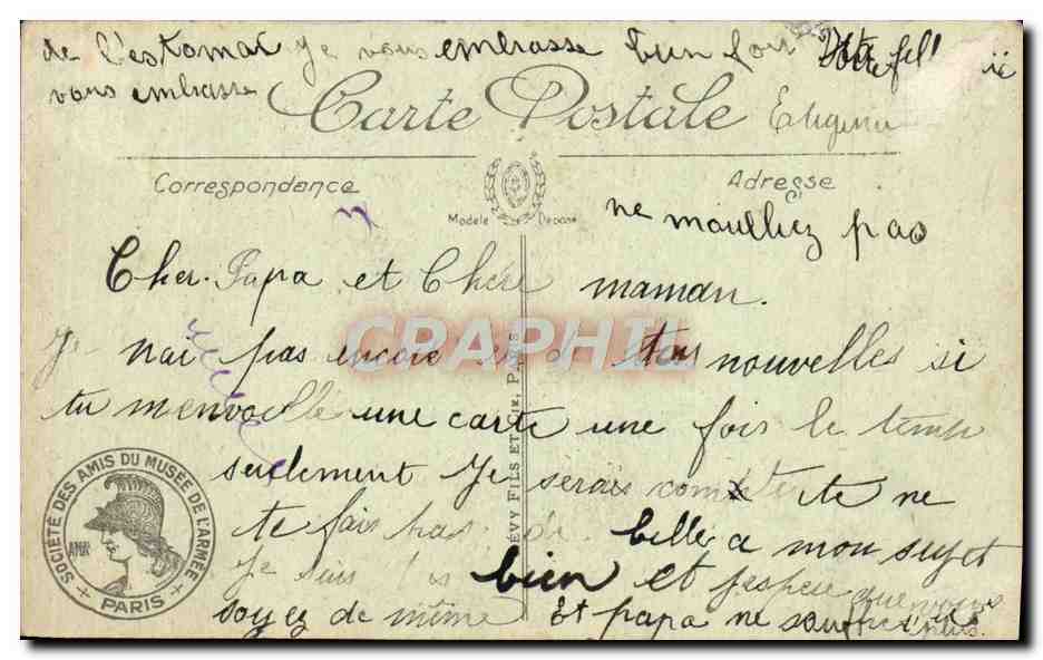 CPA Paris Le Dome des Invalides  — Verso