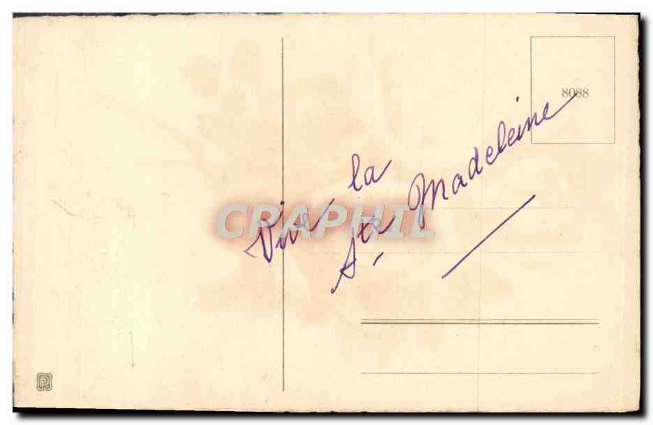 CPA Fantaisie Fleurs Bonne Fete — Verso