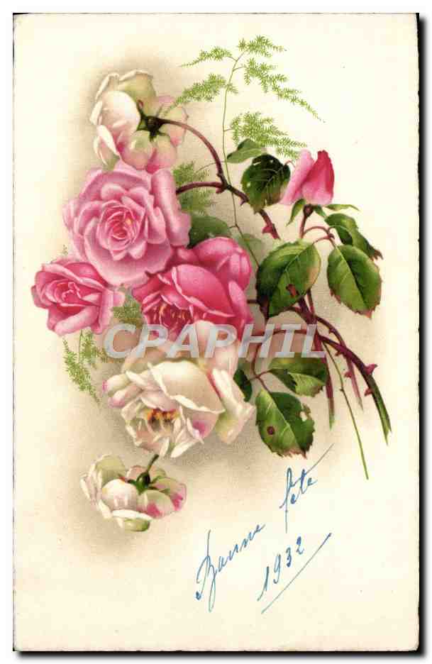 CPA Fantaisie Fleurs 