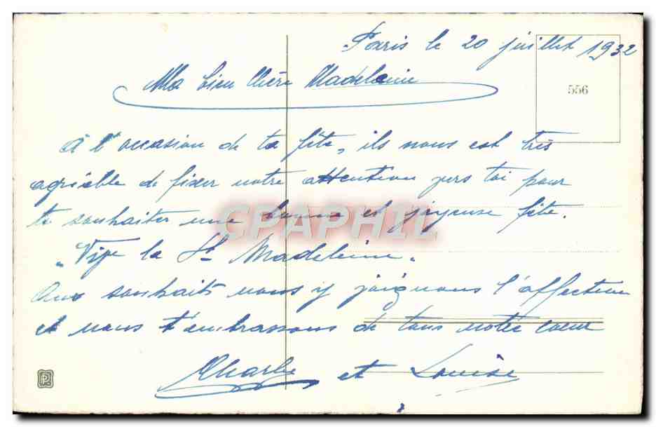 CPA Fantaisie Fleurs  — Verso