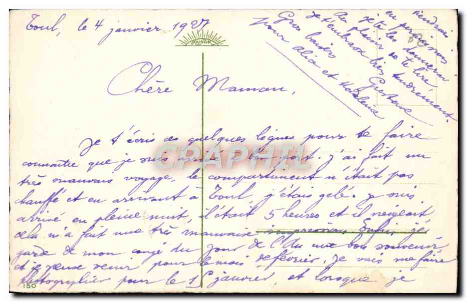 CPA Fantaisie Bonne Annee Fleurs  — Verso