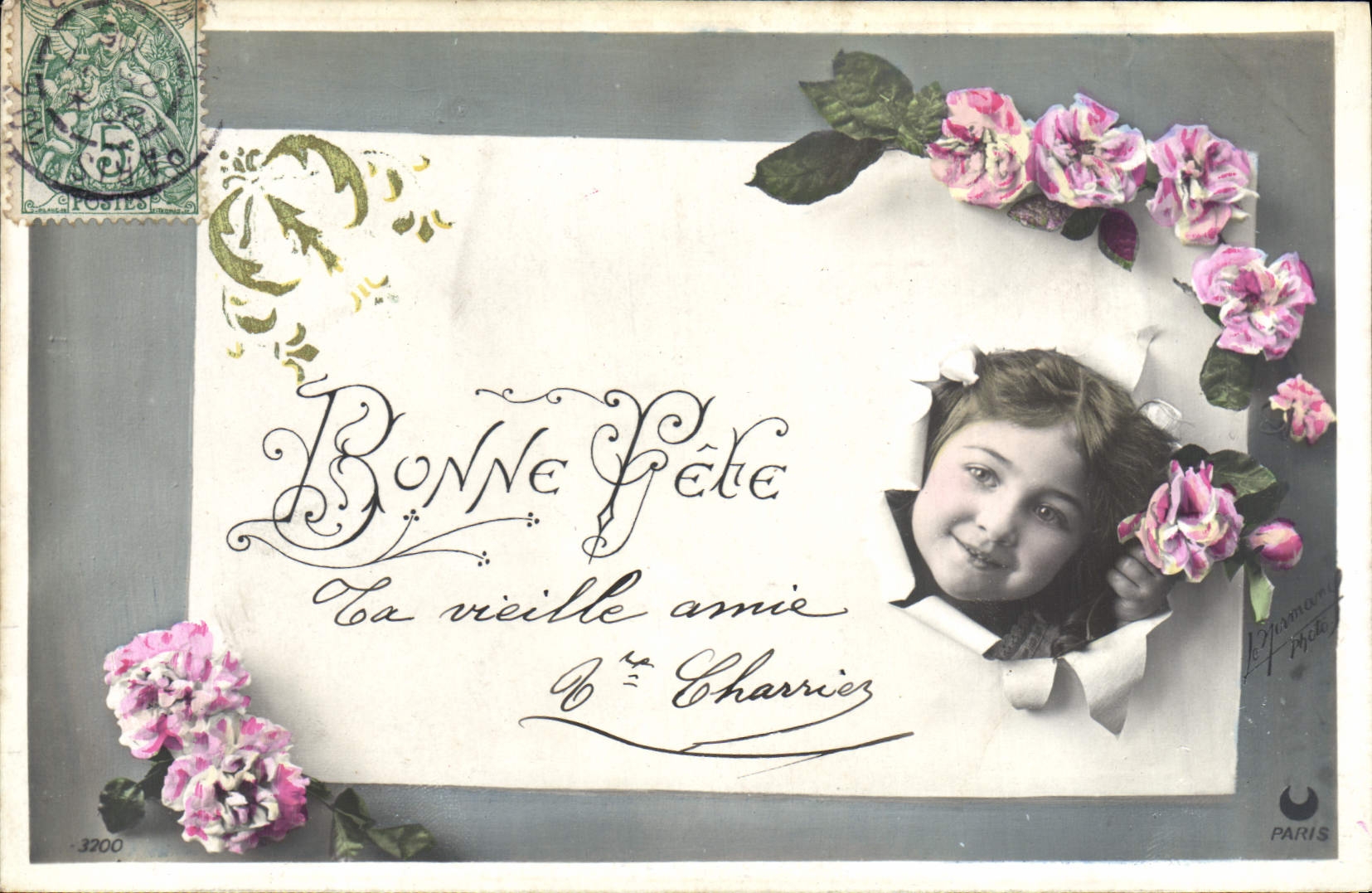 CPA Fantaisie Enfant Bonne Fete