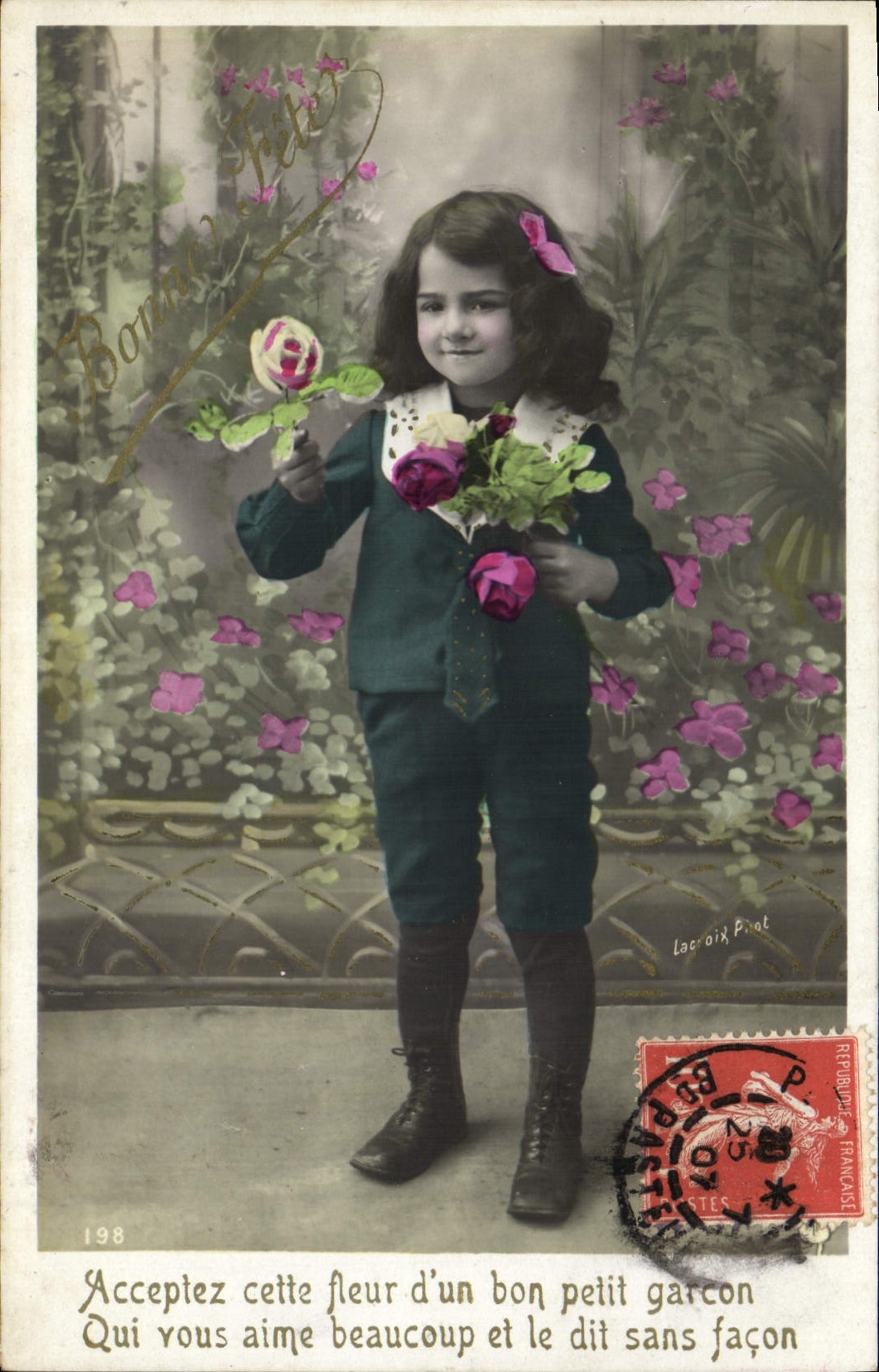 CPA Fantaisie Enfant Bonne Fete