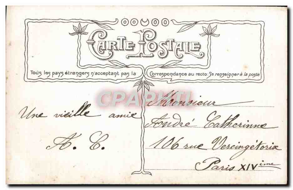 CPA Fantaisie Enfant Bonne Fete — Rückseite