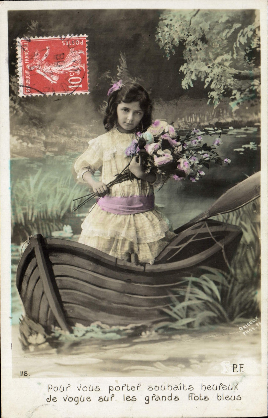 CPA Fantaisie Pour Vous Porter Souhaits Heureux Enfant