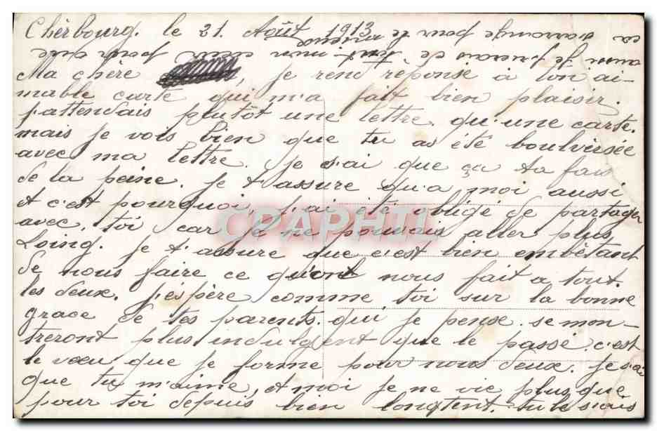 CPA Fantaisie Femme — Rückseite