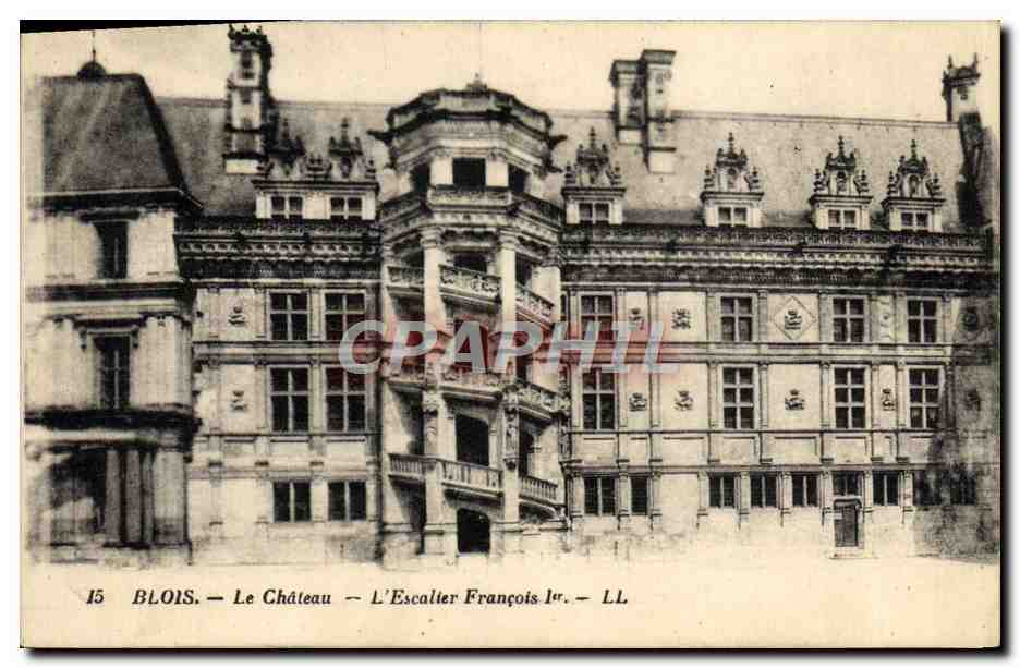 CPA Blois Le Chateau L'Escalier Francois 1er