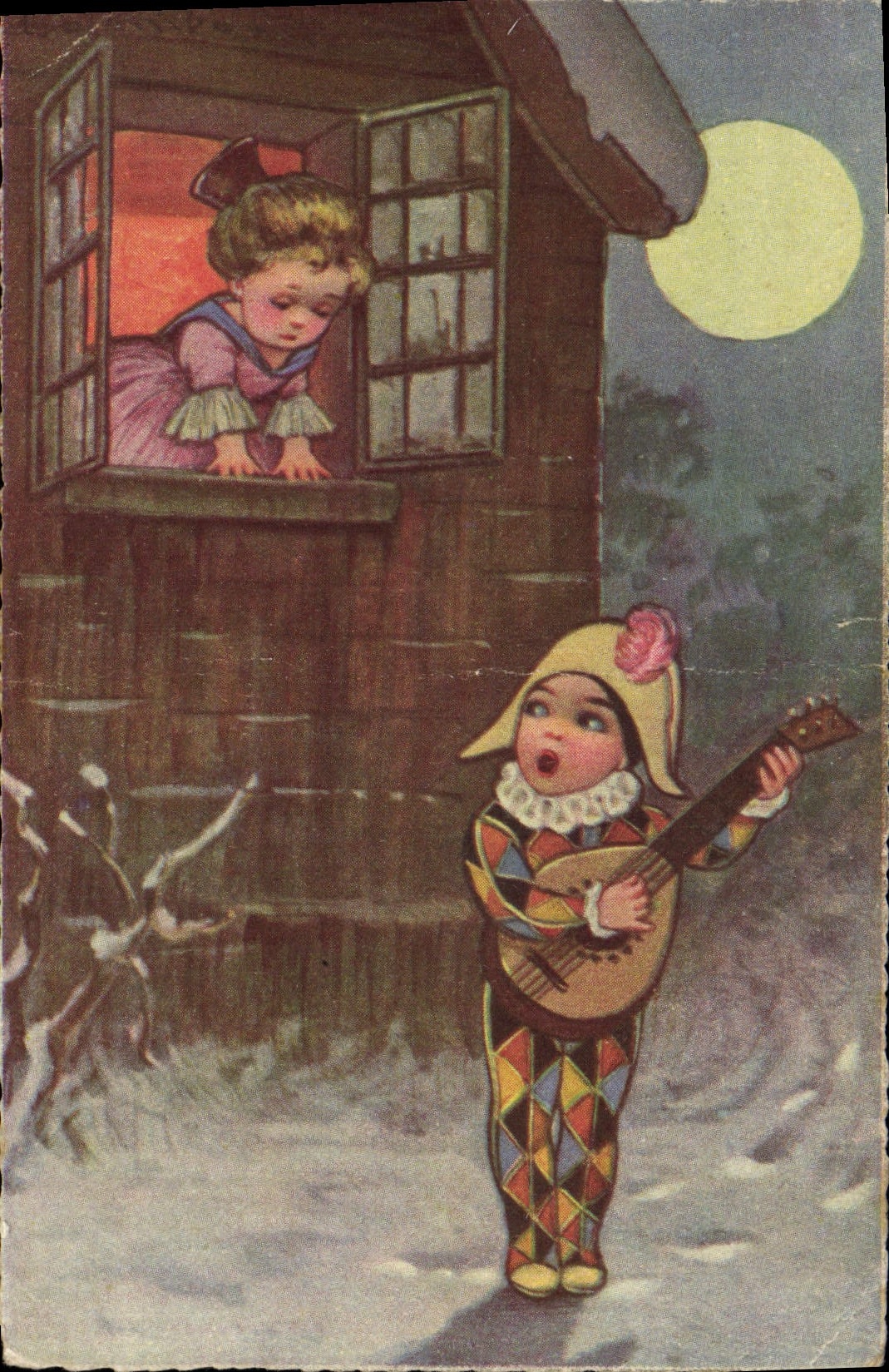 CPA Fantaisie Enfant Pierro 