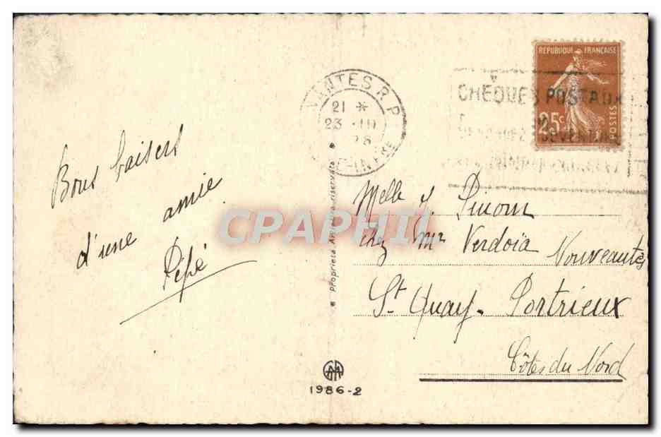 CPA Fantaisie Enfant Pierro  — Rückseite