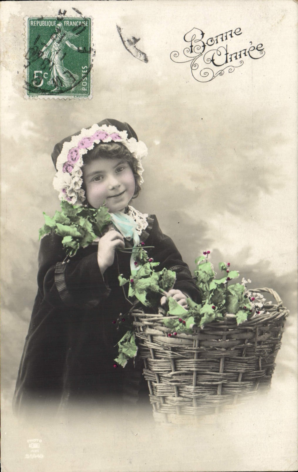CPA Fantaisie Bonne Annee Enfant