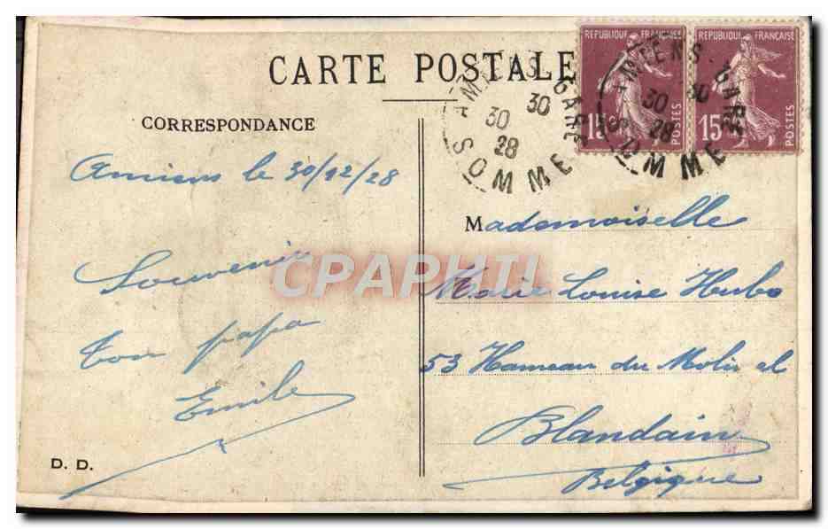 CARTE SYSTEME Nal  — Rückseite