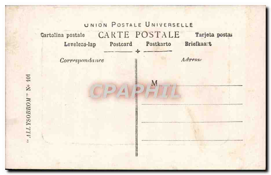 CPA Attelage Boeufs  — Rückseite
