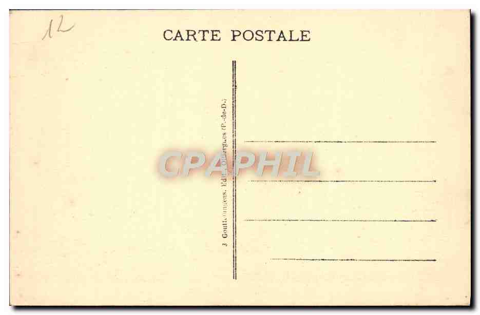 Château de Tournœil — L'Auvergne Poétique — G. d'O. - 1188 — Reverso