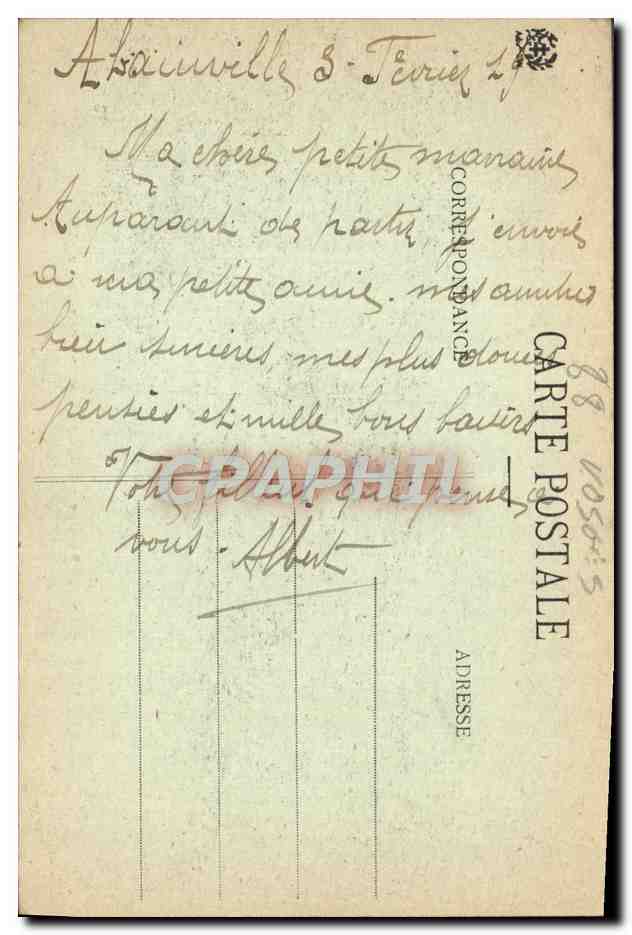 Le Village de La Pucelle - Domremy, vu du Bois Chenu — Collection Jeanne d'Arc — Ad. Weick, Saint Dié - N 392 — Verso