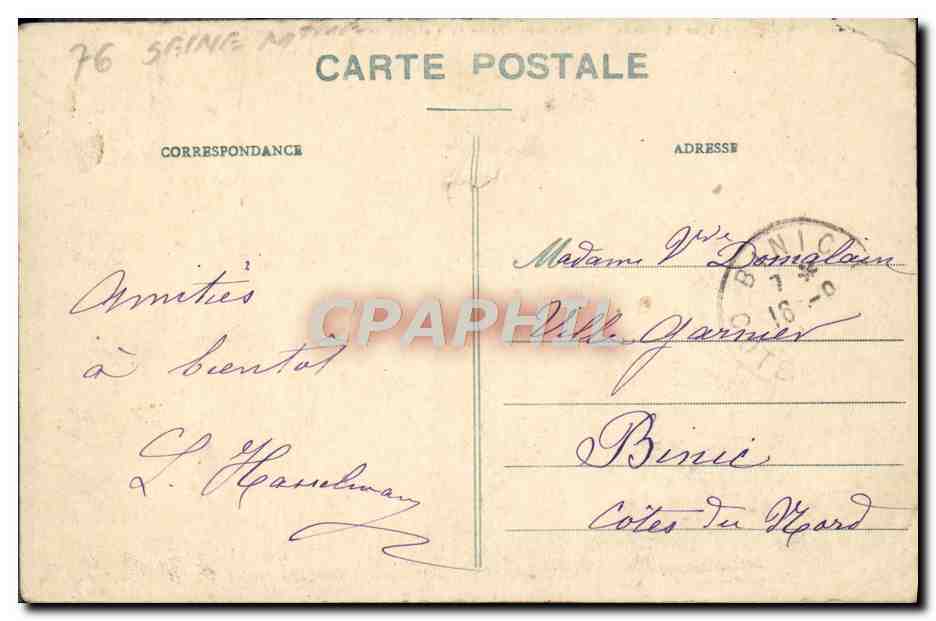 CPA Rouen Tour ou Jeanne d'Arc fut enfermee en 1431 — Rückseite