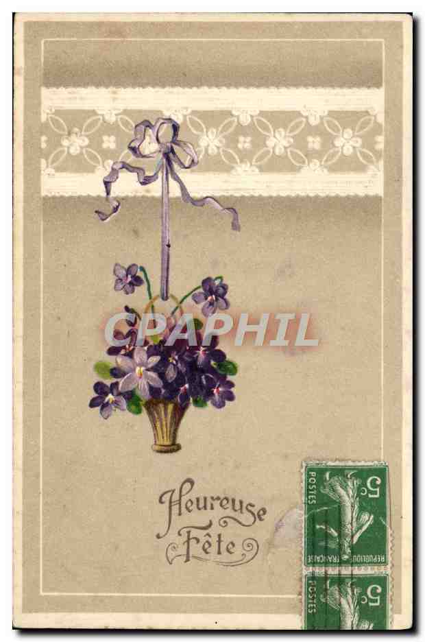 CPA Fantaisie Fleurs Vieux Sinceres