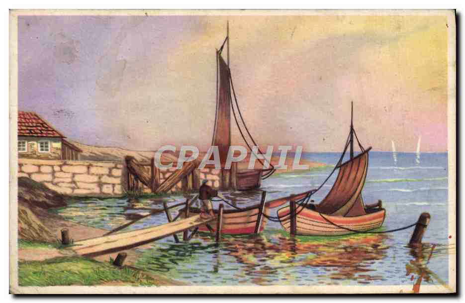 CPA Fantaisie Bateau 