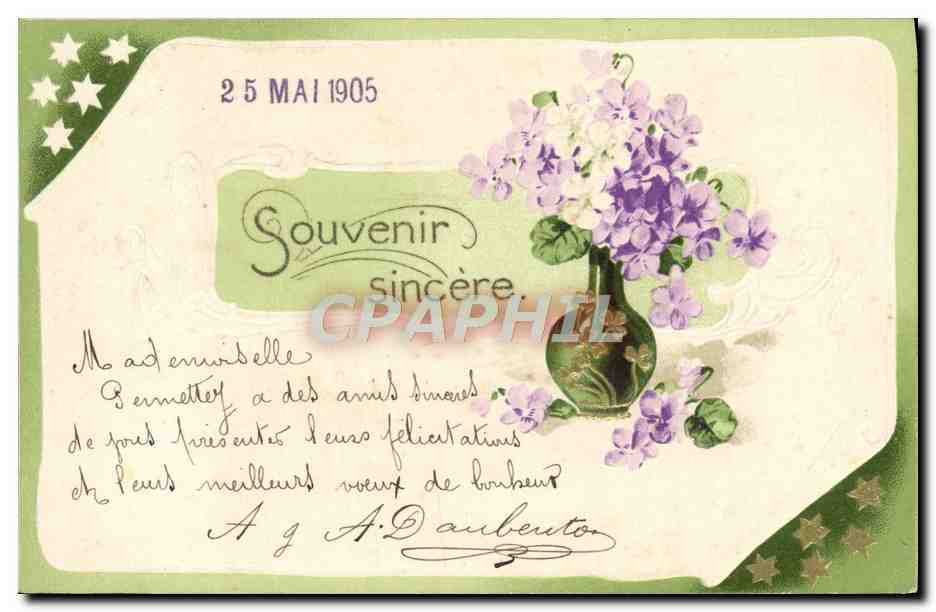 CPA Fantaisie Fleurs