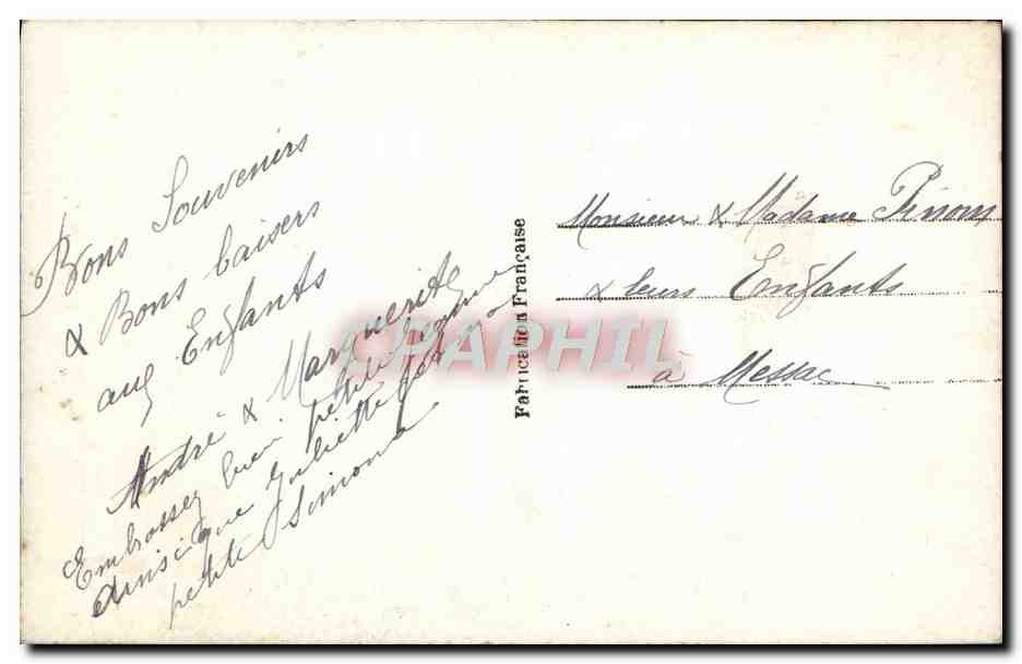 CPA Fantaisie Enfant Bebe — Rückseite