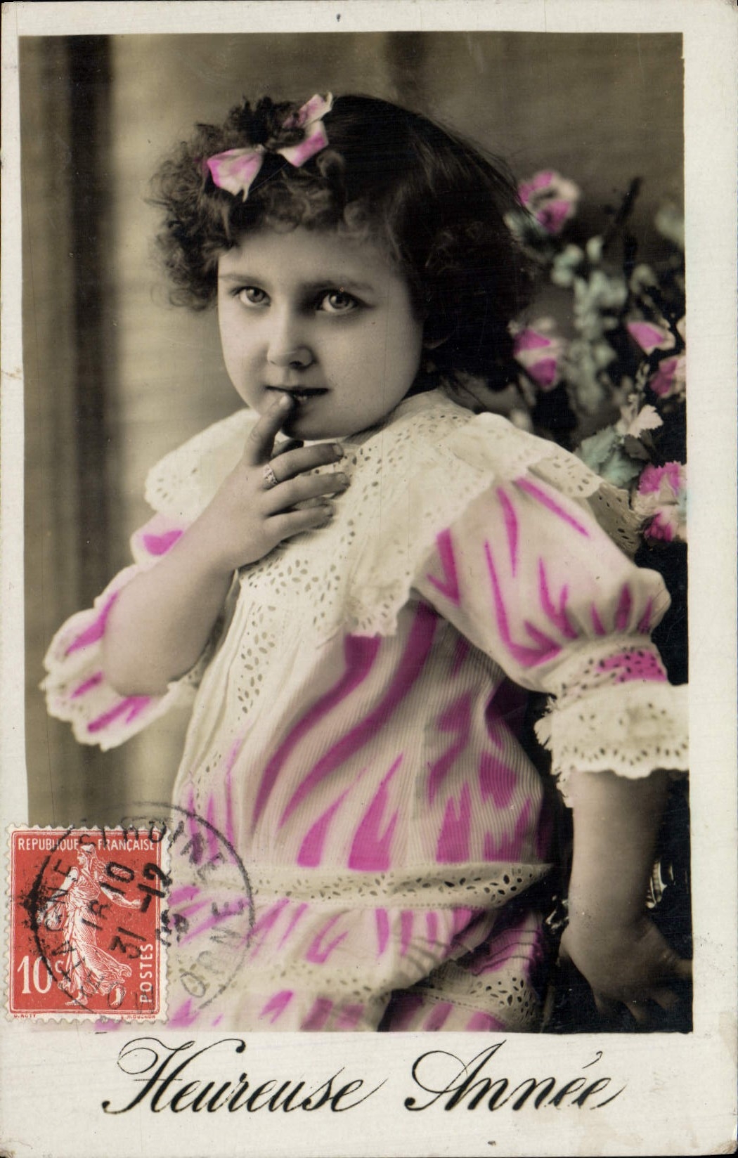 CPA Fantaisie Enfant Heureuse Annee