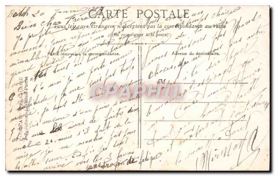 CPA Fantaisie Homme Soldat Poilu Militaria Aurore de Gloire — Rückseite