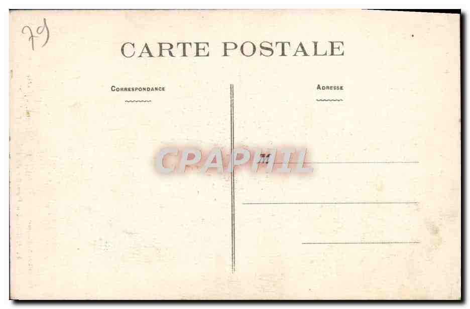 CPA Melle Porche de L'Eglise Saint Hilaire — Rückseite