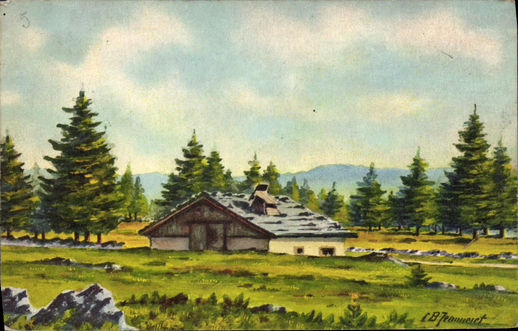 CPA Fantaisie Maison dans les alpages 