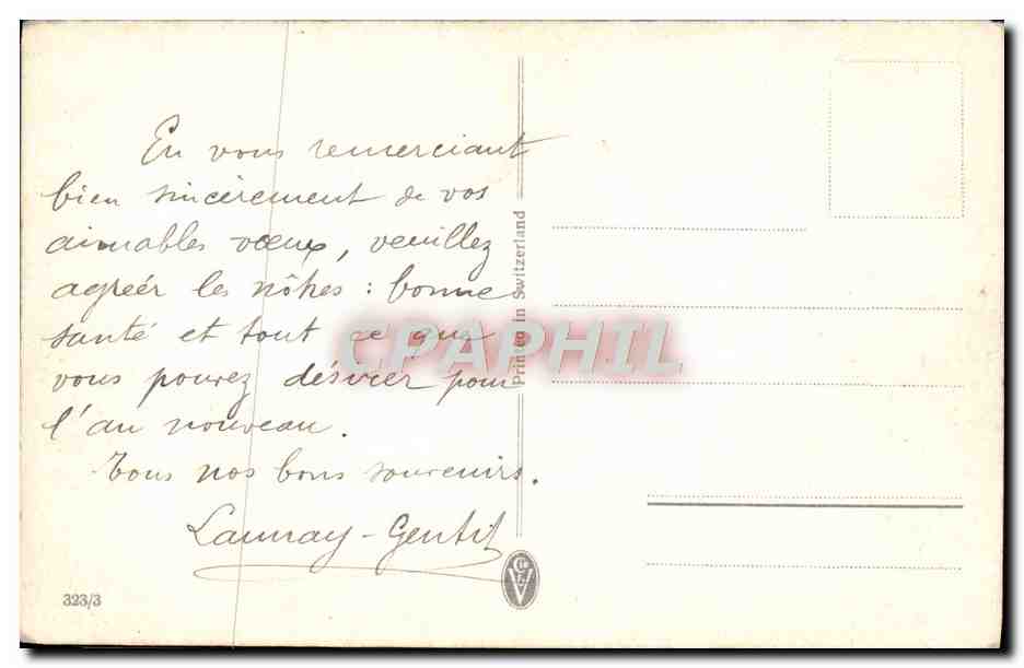CPA Fantaisie Maison dans les alpages  — Rückseite