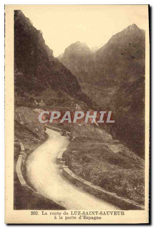CPA La Route de Luz Saint Sauveur a la Porte d'Espagne
