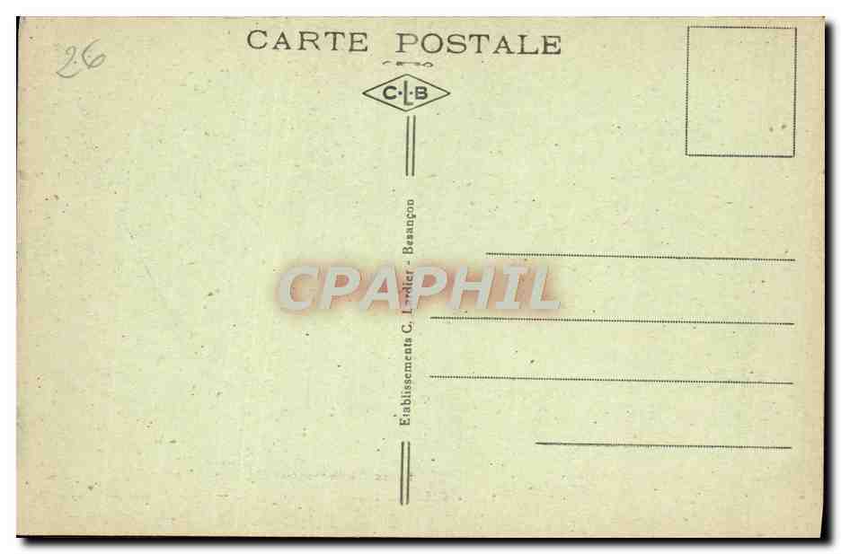 CPA Chaux Les Passavant Entree de la Glaciere — Rückseite