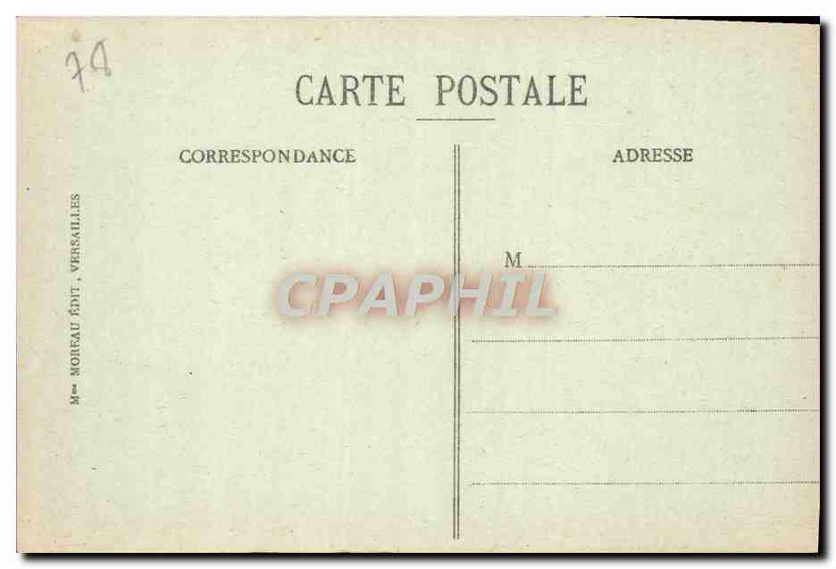 CPA Palais de Versailles Galerie des Galces Salle de la Signature de la paix en 1919 — Verso
