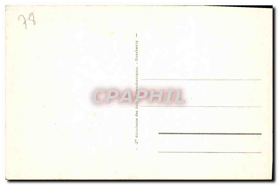 CPA Versailles La Salle du Congres — Verso