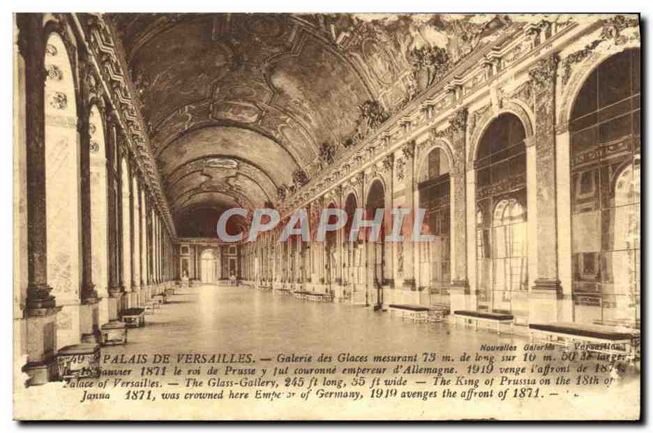 CPA Palais De Versailles Galerie des Glaces