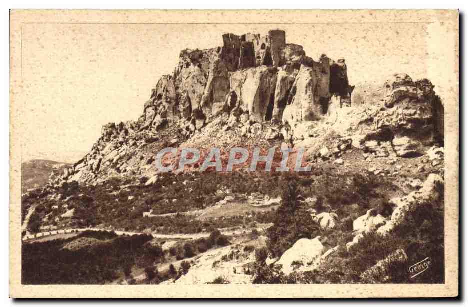 Les Baux (B.-du-Rh.) — Côté oriental et nord des ruines du château féodal — Édit. J. GEORCE - Arles