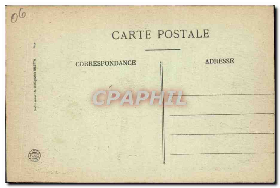 CPA Sanatorium de Gorbio Pres Menton Station Climatologique — Rückseite