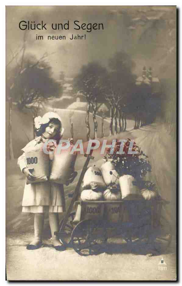CPA Fantaisie Gluck und Segen Enfant