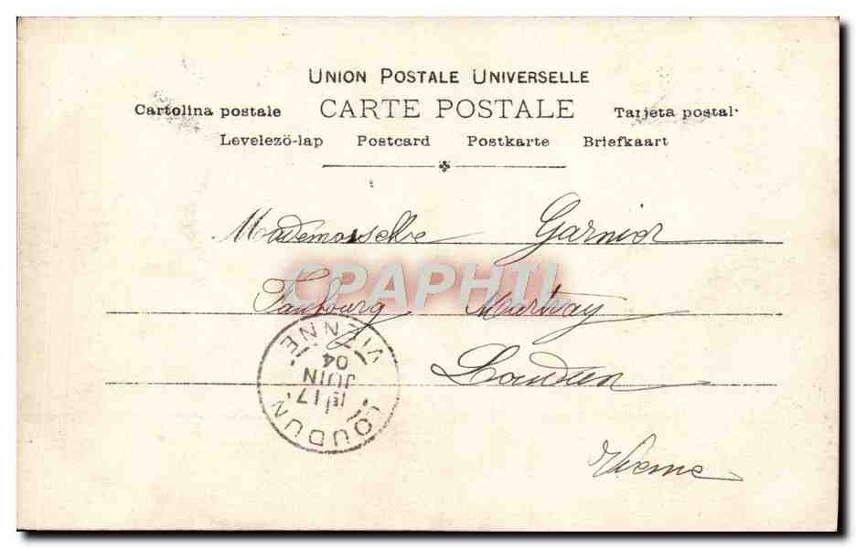 Femme en chapeau décoré de baies — Mariville — Racuriling, Paris, n° 969 — Reverso
