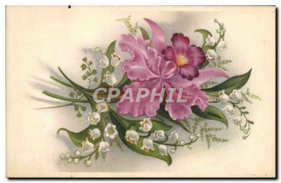 CPA Fantaisie Fleurs Muguet