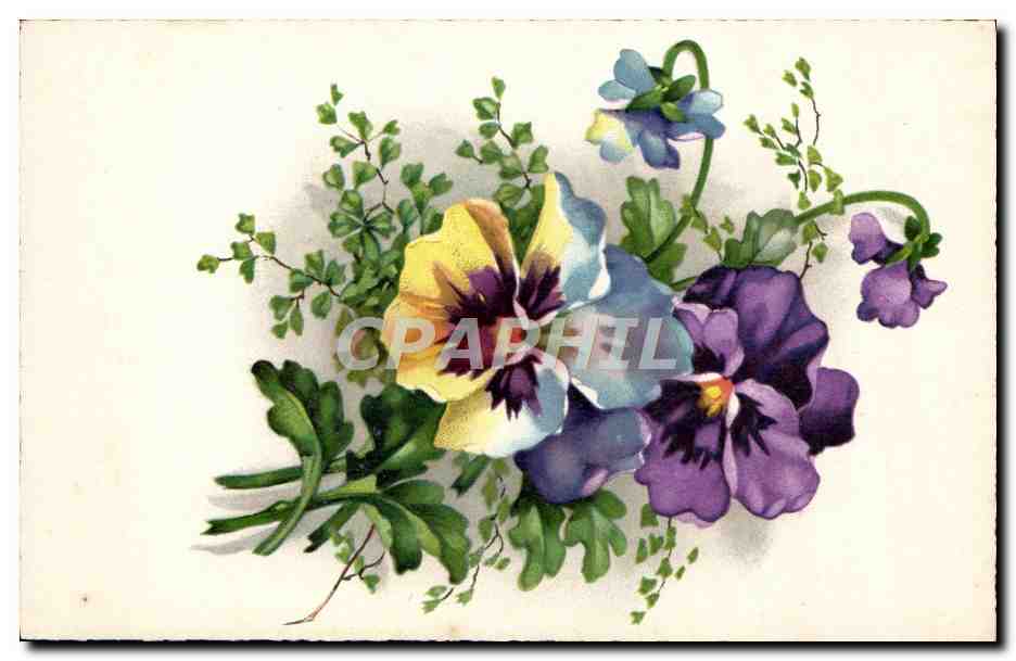 CPA Fantaisie Fleurs