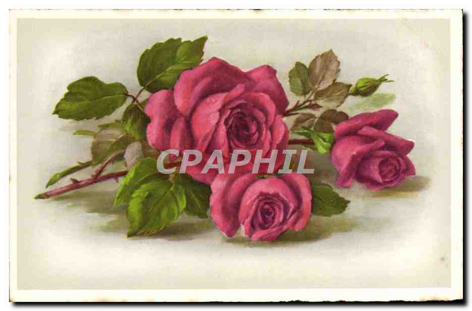 CPA Fantaisie Fleurs