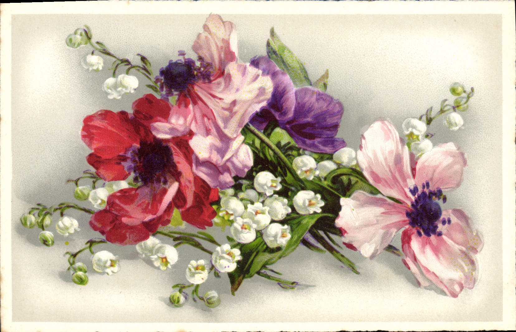 CPA Fantaisie Fleurs