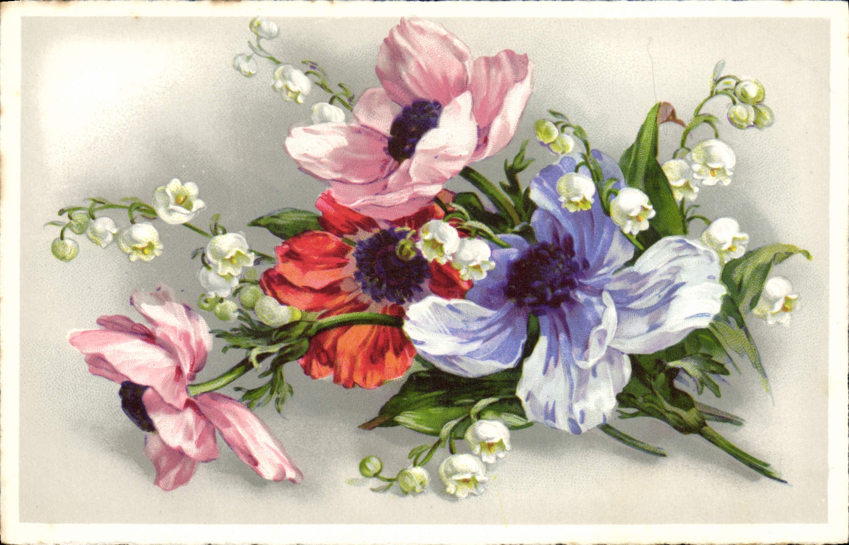 CPA Fantaisie Fleurs