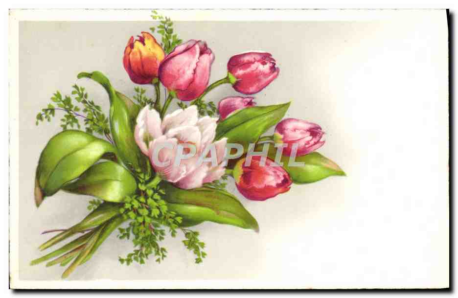 CPA Fantaisie Fleurs