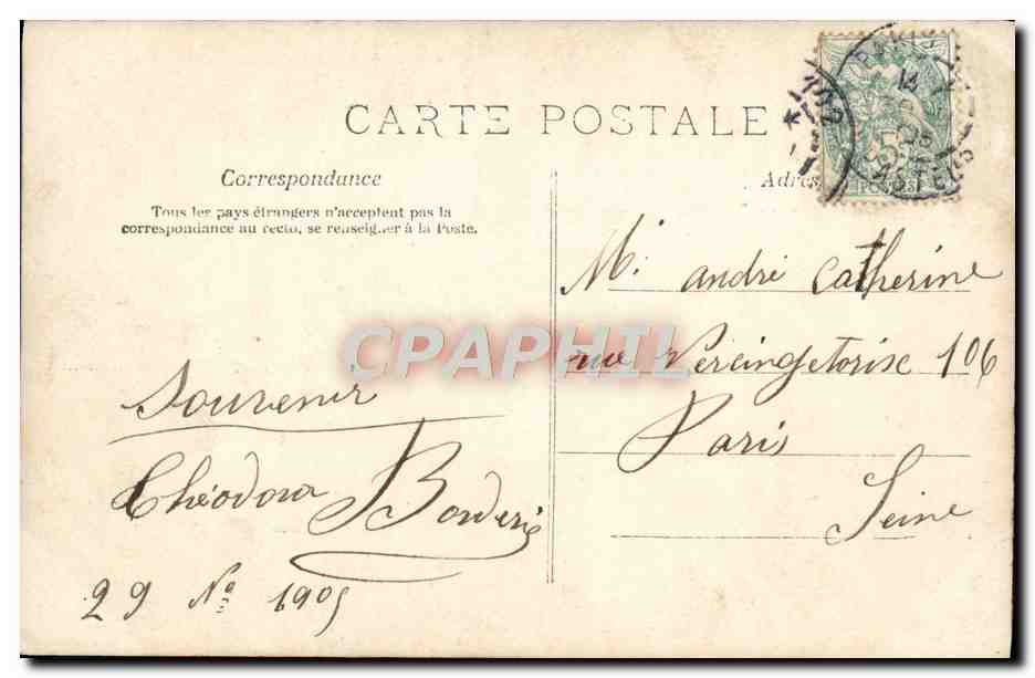 CPA Fantaisie Enfants — Rückseite