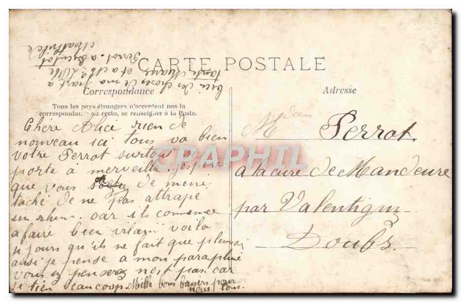 CPA Fantaisie Enfants — Rückseite