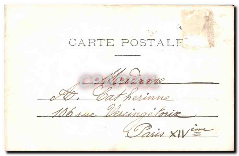 CPA Fantaisie Paques Poussin oeufs — Rückseite