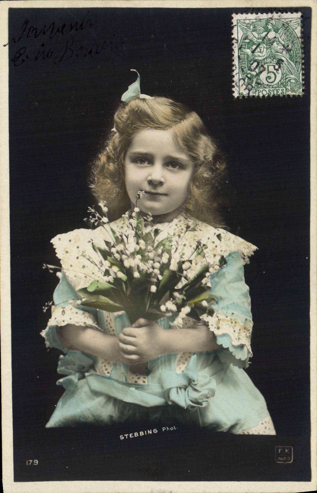 CPA Fantaisie Enfant Muguet
