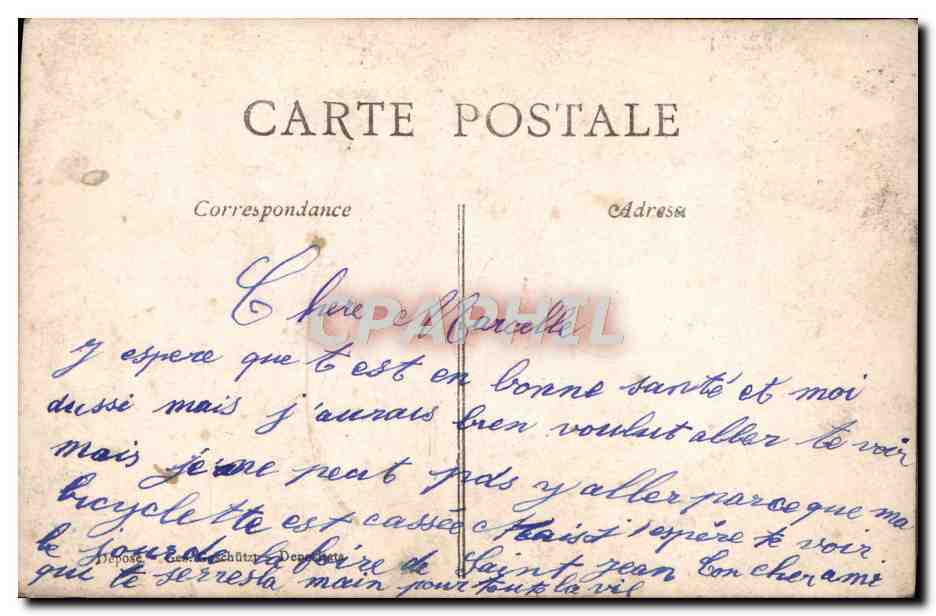 CPA Fantaisie Femme — Verso