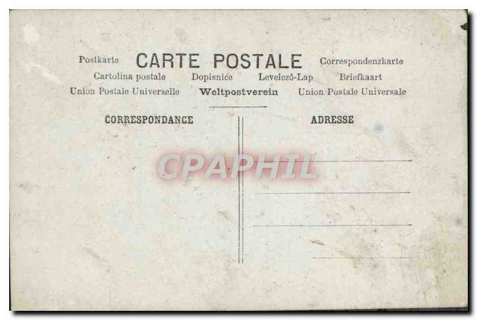 CPA Fantaisie Femme Poisson 1er avril — Verso