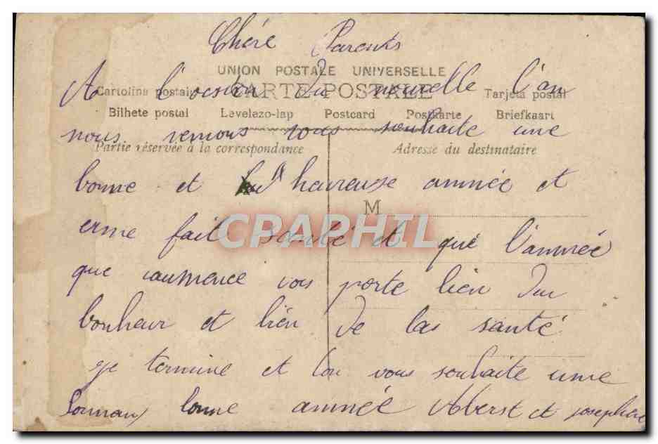 CPA Fantaisie Femme — Back